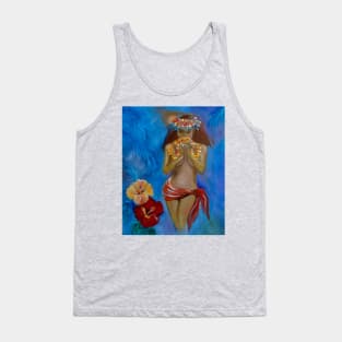 Miss Hula and Flower Leis Tank Top